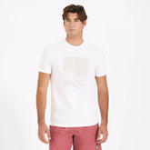 Wave Block Tee | White