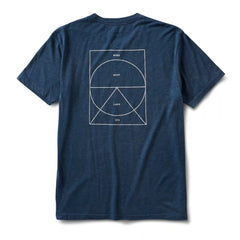 Mind Body Land Sea Tee | Indigo Heather