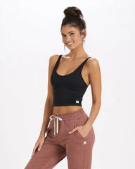 Halo Performance Crop | Black