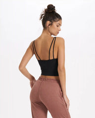 Halo Performance Crop | Black