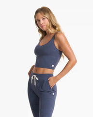 Halo Performance Crop | Azure Heather