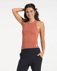 Sunrise High Neck Tank | Cinnamon