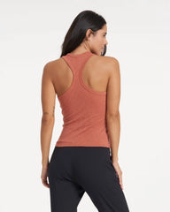 Sunrise High Neck Tank | Cinnamon
