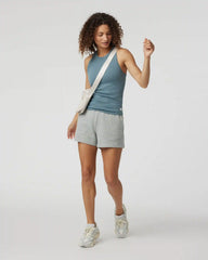 Sunrise High Neck Tank | Smoke Blue