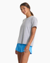 Feather Tee | Heather Grey