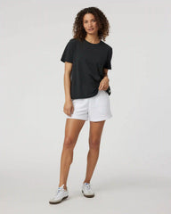 Feather Tee | Washed Black