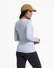 Long-Sleeve Lux Crew | Platinum Heather