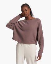 Slouchy Waffle Crew | Hazel