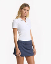Pose Fitted Polo | White