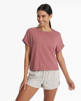Sunset Easy Tee | Marsala