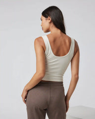 Halo Essential Tank | Milkweed Heather