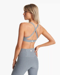 Elevation Ruched Bra | Flint Heather