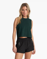 Feather Crop Tank | Grass