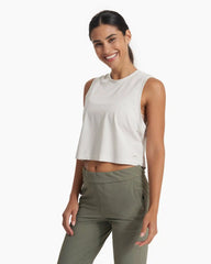 Feather Crop Tank | Salt
