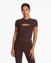 Cove Cut Out Tee | Mahogany