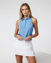 Pique Polo Tank | Isle Blue