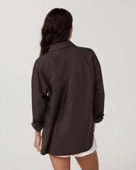 Trestles Twill Button Up | French Roast