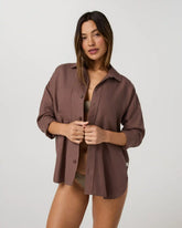Trestles Twill Button Up | Sable