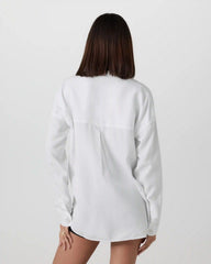 Trestles Twill Button Up | White