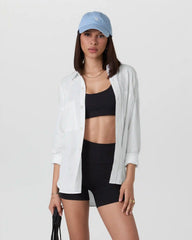 Trestles Twill Button Up | White