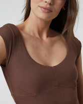 Sleeveless Cove V Neck | Pepper