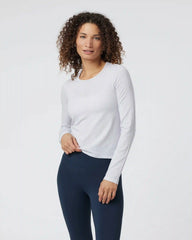 Long Sleeve Apres Sport Seamless Top | Frost Grey