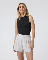 Halo Mock Bodysuit | Black Heather