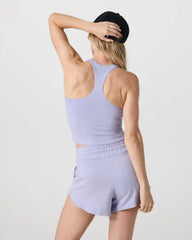 Halo Performance Crop 2.0 | Lavender Mist Heather