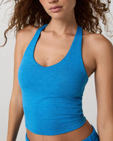 Halo Performance Crop 2.0 | Regatta Blue Heather