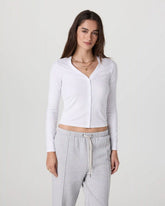 Long Sleeve Pose Cardigan | White