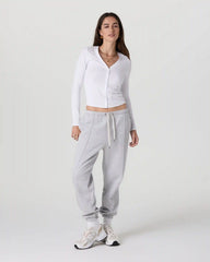 Long Sleeve Pose Cardigan | White