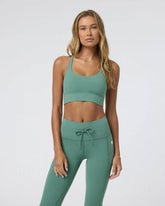 Yosemite Longline Bra | Hedge Green