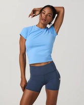Short Sleeve Surge Seamless Tee | Oasis Blue