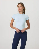 Short Sleeve Surge Seamless Tee | Soft Sky