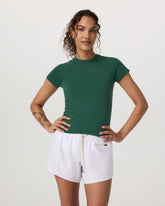 Short Sleeve Surge Seamless Tee | Viridian