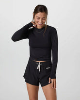 Long Sleeve Surge Seamless Tee | Black