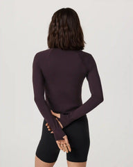 Long Sleeve Surge Seamless Tee | Raisin