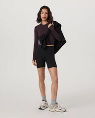 Long Sleeve Surge Seamless Tee | Raisin