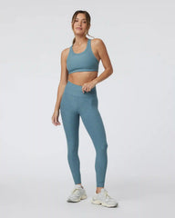 Elevation Racer Bra | Smoke Blue Heather