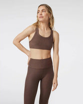 Elevation Racer Bra | Chocolate Milk Heather