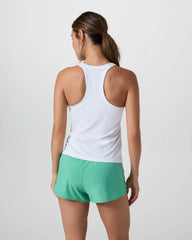 Lux Racerback Tank | White