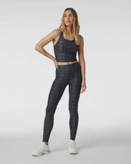 Elevation Racerback Tank | Charcoal Windowpane