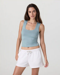 Halo Essential Scoop Tank | Shade Heather