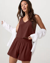 Villa Cropped Tank | Burnt Sienna