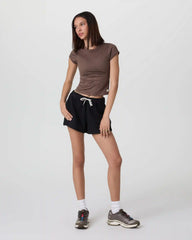 Halo Baby Tee | Chocolate Milk Heather
