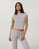 Halo Baby Tee | Pale Grey Heather Tonal