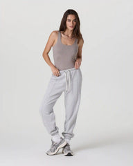 Sleeveless Halo Bodysuit | Cobblestone Heather