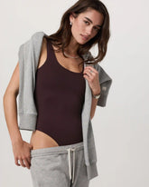 Sleeveless Halo Bodysuit | Raisin
