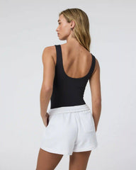 Sleeveless Halo Bodysuit | Solid Black