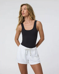 Sleeveless Halo Bodysuit | Solid Black
